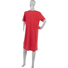 Load image into Gallery viewer, Ladies Nightdress with Polka Dot Trim &amp; Buttons S - L (Blue or Pink)