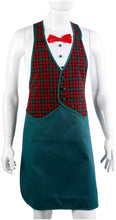 Load image into Gallery viewer, Novelty Tuxedo Apron (Tartan or Black &amp; White)