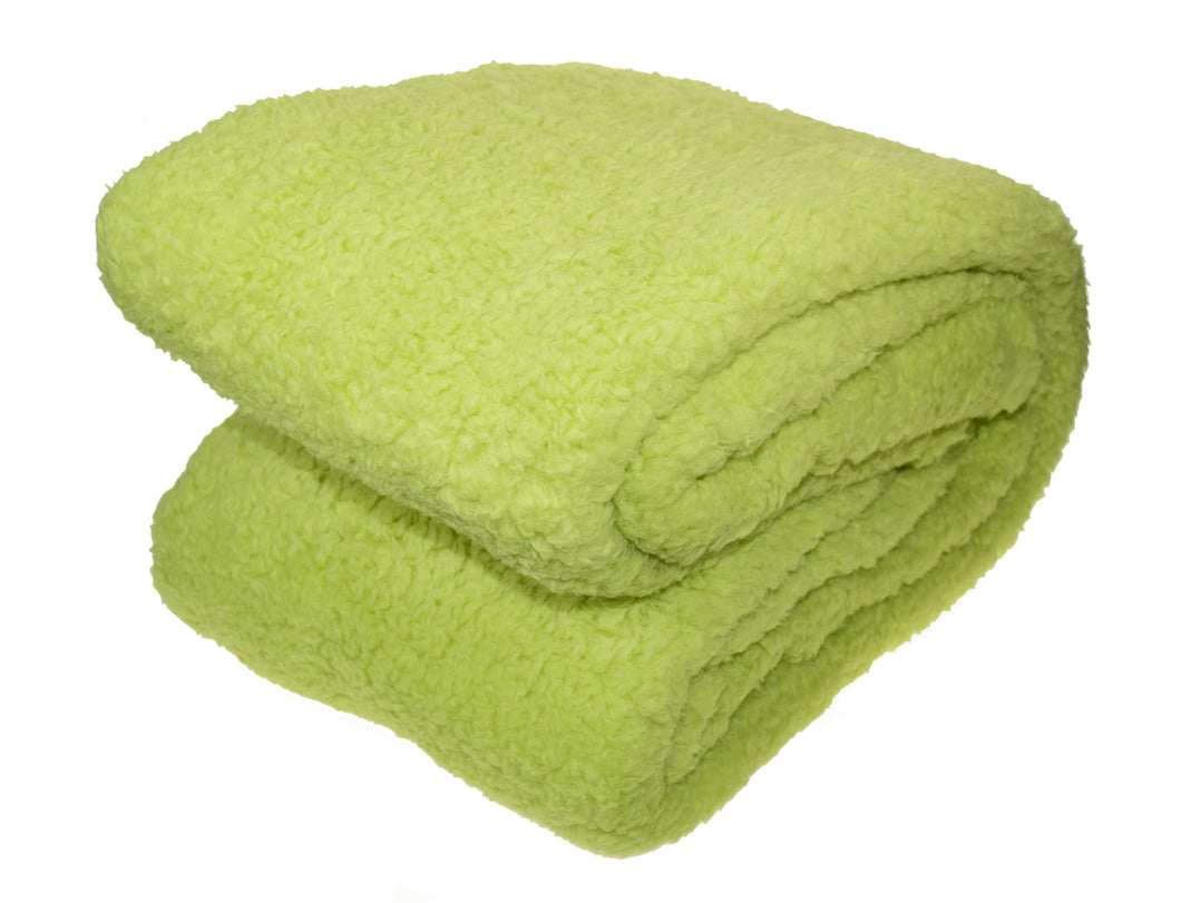Super Soft Teddy Fleece Blanket - 130cm x 180cm (Various Colours)