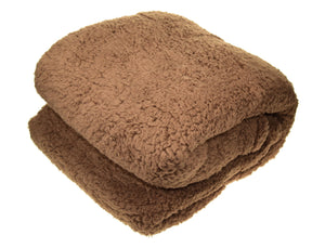 Super Soft Teddy Fleece Blanket - 130cm x 180cm (Various Colours)