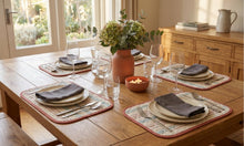 Load image into Gallery viewer, Stripe Quilted Placemats 4 Pack 38cm x 28cm (2 Colours)