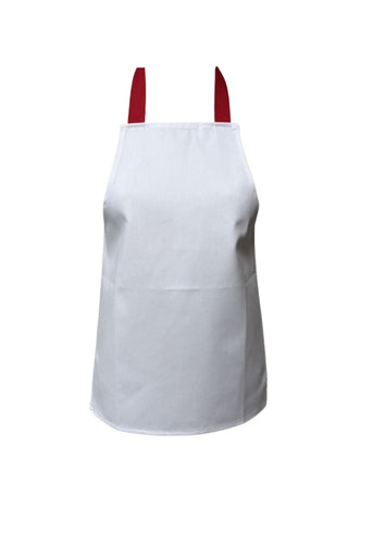 White Toddler Kids Cotton Apron 48cm x 36cm
