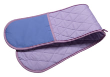 Load image into Gallery viewer, Plain Quilted Cotton Double Oven Glove with Contrast Hand (6 Colours)