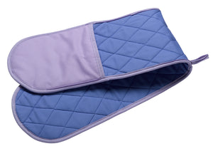 Plain Quilted Cotton Double Oven Glove with Contrast Hand (6 Colours)