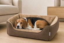 Load image into Gallery viewer, Gor Pets Ultima Fabric &amp; Faux Fur Square Bed (8 Colours)