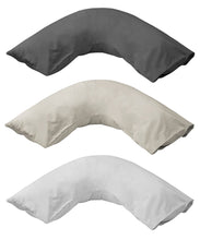 Load image into Gallery viewer, V Shaped Polycotton Percale Pillowcase (3 Colours)