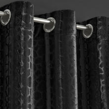 Load image into Gallery viewer, Crushed Velvet Embossed Eyelet Door Curtain (2 Colours)