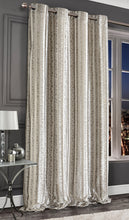 Load image into Gallery viewer, Crushed Velvet Embossed Eyelet Door Curtain (2 Colours)