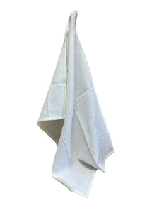 Waffle White Cotton Tea Towels (Various Pack Sizes)