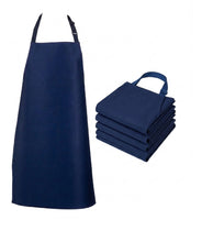 Load image into Gallery viewer, Navy Blue Waterproof Cotton Bib Apron Multipack of 1, 3 or 6