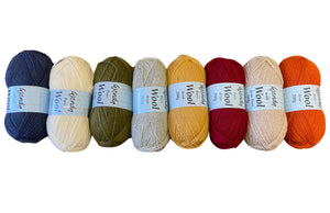 Wendy Pure British Wool Aran Knitting Yarn 200g Ball (8 Shades)