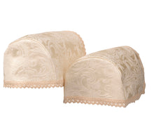 Load image into Gallery viewer, Windsor Floral Jacquard Arm Caps &amp; Chair Backs with Lace Trim