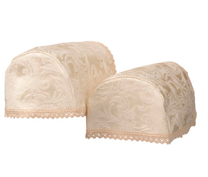 Windsor Floral Jacquard Arm Caps & Chair Backs with Lace Trim