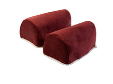 Load image into Gallery viewer, Chenille Arm Caps &amp; Chair Back Set with Lace Trim (7 Colours)
