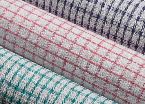 Wonderdry 100% Cotton Checked Tea Towels (Various Colours & Quantities)