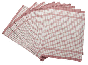 Wonderdry 100% Cotton Checked Tea Towels (Various Colours & Quantities)