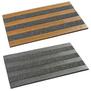 Woodland Stormsafe Outdoor Mat with Scraper Ridges 75cm x 46cm (2 Colours)