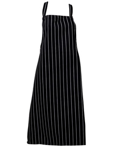 Woven Stripe Butchers Aprons - Bleach Resistant, No Pocket (1 or 5 Pack)