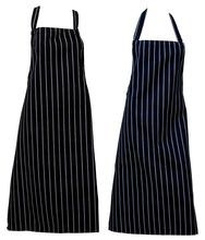 Load image into Gallery viewer, Woven Stripe Butchers Aprons - Bleach Resistant, No Pocket (1 or 5 Pack)