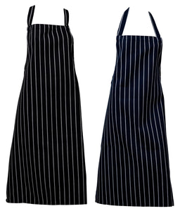 Woven Stripe Butchers Aprons - Bleach Resistant, No Pocket (1 or 5 Pack)