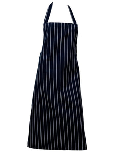 Woven Stripe Butchers Aprons - Bleach Resistant, No Pocket (1 or 5 Pack)