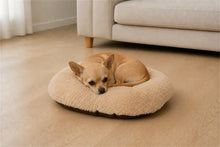Load image into Gallery viewer, Gor Pets Suede &amp; Faux Fur Nordic Oval Cushion (Brown or Grey)