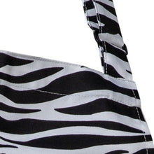 Load image into Gallery viewer, Zebra Print Bib Apron with Pocket 28" x 36" Pack of 1, 5 or 10