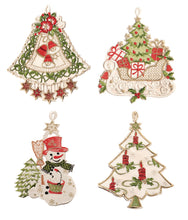 Load image into Gallery viewer, https://images.esellerpro.com/2278/I/188/284/14095-embroidered-christmas-tree-decorations-pack-of-4.jpg