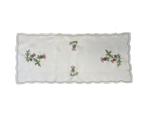 Thistle Runner with Cutwork Detail (16" x 36")
