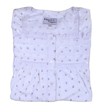 Load image into Gallery viewer, Ladies 100% Cotton Floral Cap Sleeve Pyjamas Set Small (Lilac)
