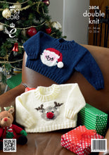 Load image into Gallery viewer, King Cole DK Knitting Pattern - 3804 Christmas Sweaters