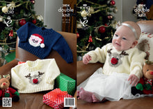 Load image into Gallery viewer, King Cole DK Knitting Pattern - 3804 Christmas Sweaters