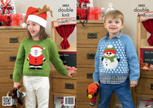 Load image into Gallery viewer, King Cole DK Knitting Pattern - 3805 Christmas Sweaters