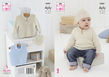 Load image into Gallery viewer, King Cole 4ply Knitting Pattern - Baby Sweater Slipover &amp; Hat (5441)