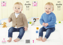 Load image into Gallery viewer, King Cole Double Knitting Pattern - Baby Sweaters &amp; Jacket (5472)