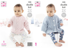 Load image into Gallery viewer, King Cole Double Knitting Pattern - Baby/Child Sweater &amp; Cape (5486)