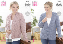 Load image into Gallery viewer, King Cole Chunky Knitting Pattern - Ladies Cardigans (5522)