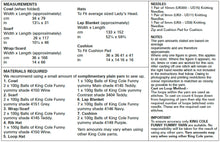 Load image into Gallery viewer, King Cole Funny Yummy Knitting Pattern - Accessories Blanket &amp; Cushion (5540)
