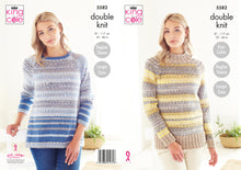 Load image into Gallery viewer, King Cole Double Knitting Pattern - Ladies Sweaters (5582)