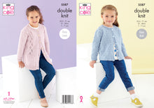Load image into Gallery viewer, King Cole DK Knitting Pattern - Children&#39;s Long or Short Cardigan (5587)