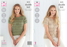 Load image into Gallery viewer, King Cole DK Knitting Pattern - Ladies Cardigan &amp; Sweater (5610)