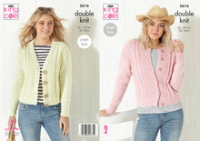 Load image into Gallery viewer, King Cole Double Knitting Pattern - Ladies Cardigans (5616)