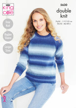 Load image into Gallery viewer, King Cole Double Knitting Pattern - Ladies Sweater &amp; Accessories (5630)