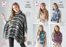 Load image into Gallery viewer, King Cole Super Chunky Knitting Pattern - Ladies Accessories (5640)