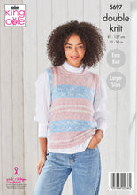 Load image into Gallery viewer, King Cole Double Knitting Pattern - Ladies Tank Tops (5697)