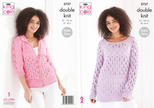 Load image into Gallery viewer, King Cole Double Knitting Pattern - Ladies Sweater &amp; Cardigan (5737)