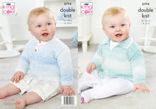 Load image into Gallery viewer, King Cole Double Knit Knitting Pattern - Baby Cardigans (5774)