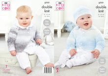 Load image into Gallery viewer, King Cole Double Knit Knitting Pattern - Baby Cardigans &amp; Hat (5777)