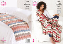 Load image into Gallery viewer, King Cole Double Knitting Pattern - Bed Runner &amp; Throw (5787)