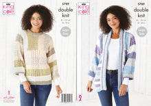 Load image into Gallery viewer, King Cole Double Knitting Pattern - Ladies Sweater &amp; Jacket (5789)